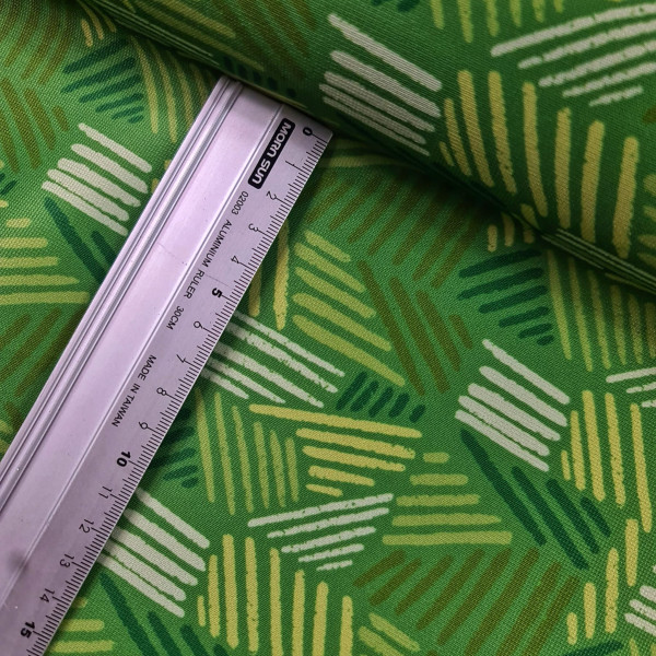 Outdoorstoff | bedruckt | strokes | grün