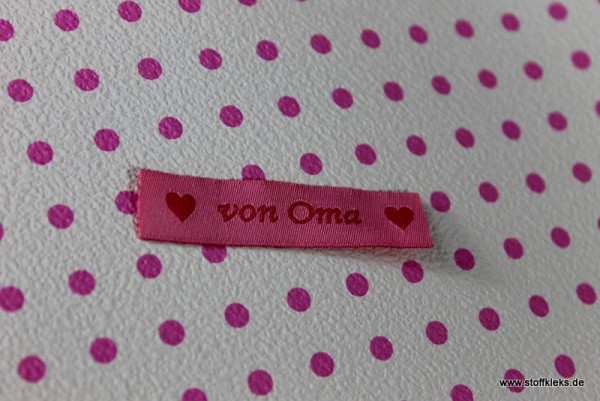 Applikation | Label | von Oma | rosa