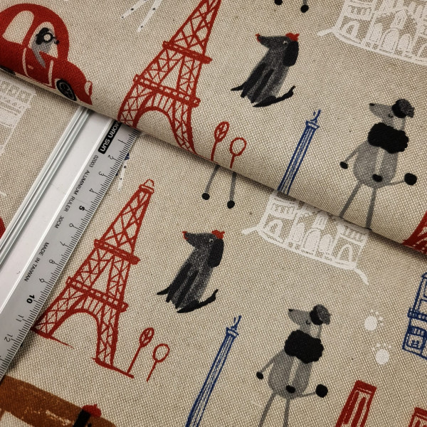 Canvas | Baumwolle | bedruckt | Paris | bunt