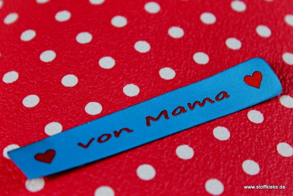 Applikation | Label | von mama | blau