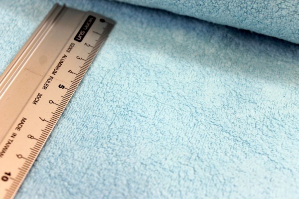 Baumwollfleece | Uni | babyblau