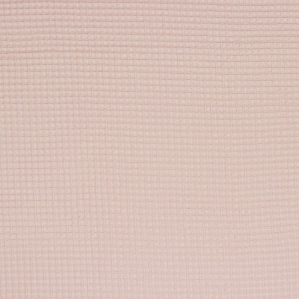 Baumwolle | uni | Waffle Piqué | hell rosa