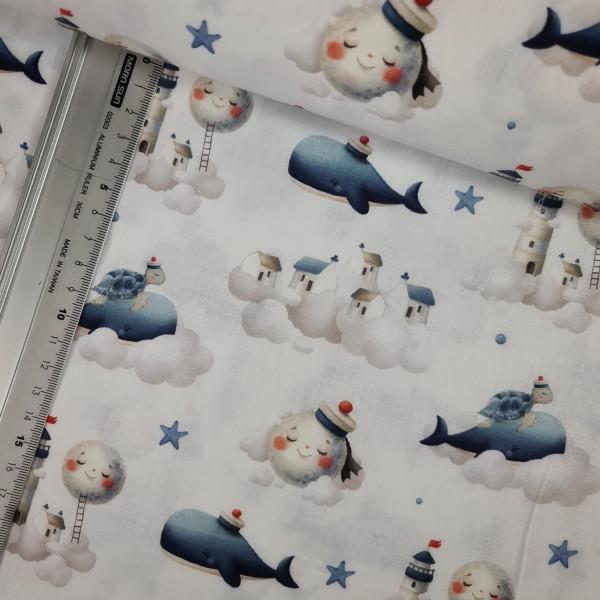 Baumwolle | bedruckt | Dream | weiß