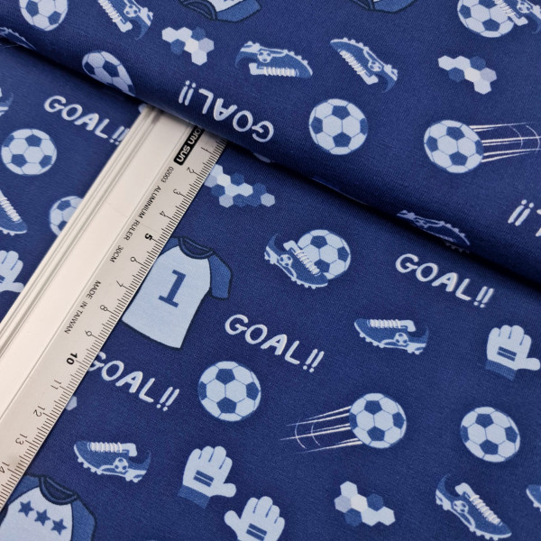 Jersey | bedruckt | goal blau