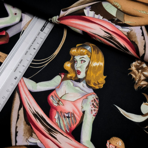 Baumwolle | bedruckt | Alexander Henry Fabrics | Lady | bunt
