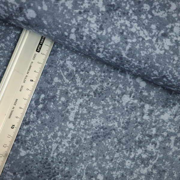 Baumwolle | bedruckt | batik klein | taubenblau-Copy