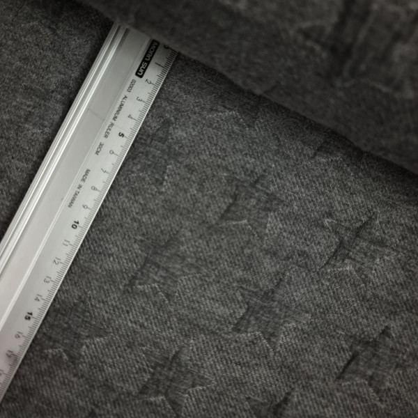 Quiltsweat | quilted stars | dunkelgrau melange