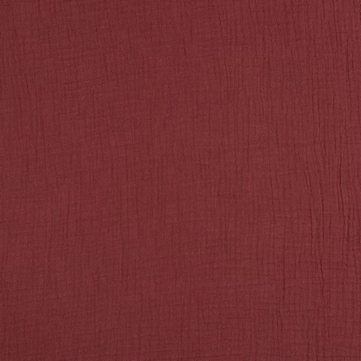 Baumwolle | double gauze/Musselin | Uni | rouge