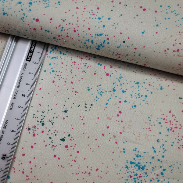 Baumwolle | bedruckt | Rashida Coleman Hale Made in Japan | Konfetti | weiß