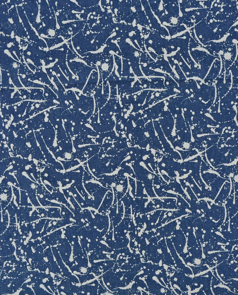 Sommer - Jeans | bedruckt | Splitter | jeansblau