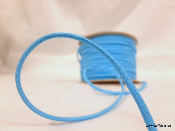 Gummikordel 3mm | neonblau | 10m