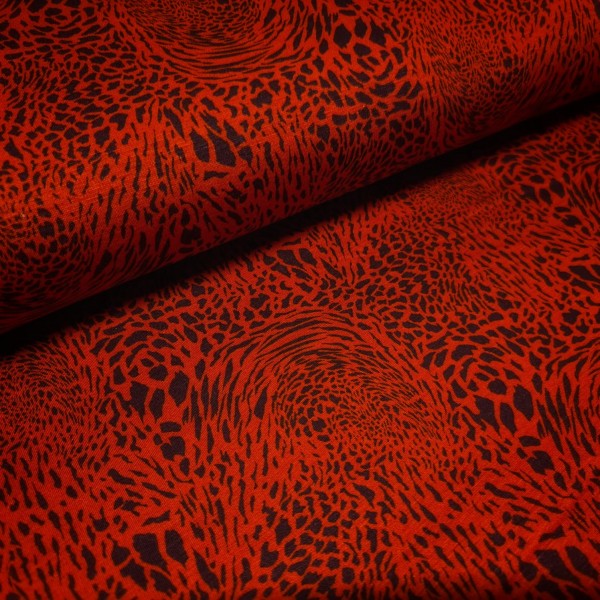 Alpenfleece | Leo | rot/schwarz