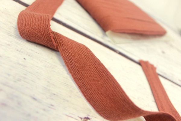 Flachkordel | Baumwolle | 3cm | rouge