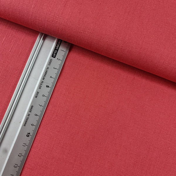 Baumwoll-Leinen | uni | coralle