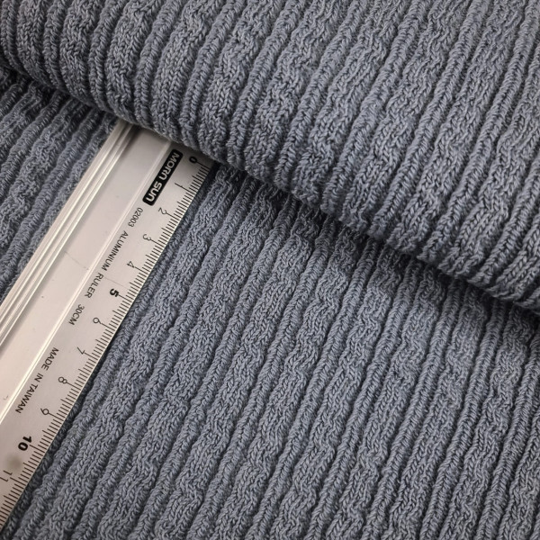 Strickstoff | knitted | rauchblau