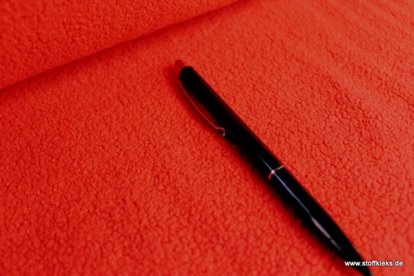 Baumwollfleece | Uni | rot
