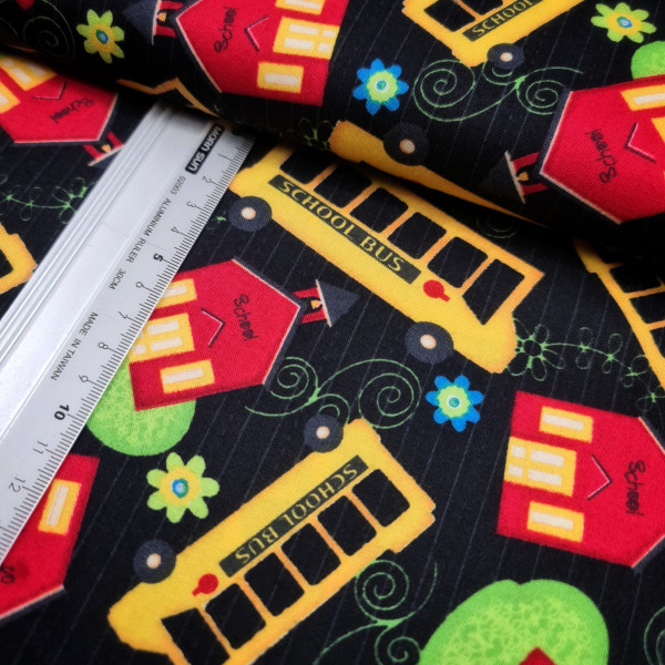 Baumwolle | bedruckt | Wilmingtonprints | School Bus | bunt