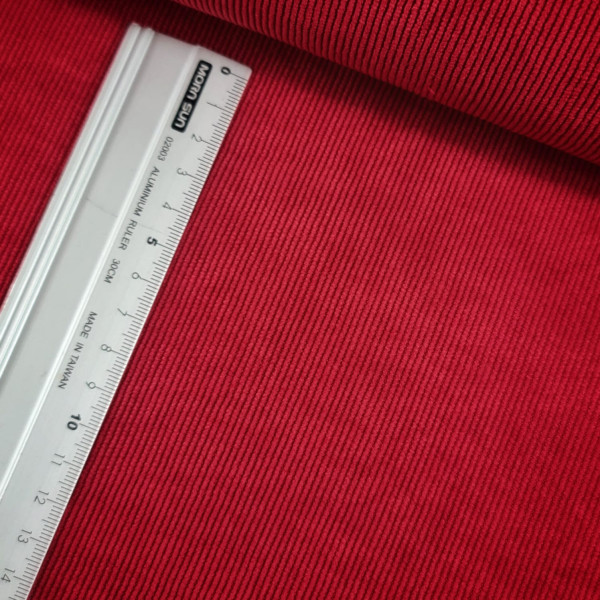 Feincord | weich fallend | uni | rot