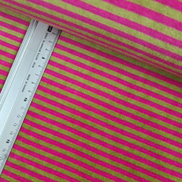 Nicky | bedruckt | Streifen | pink/grün