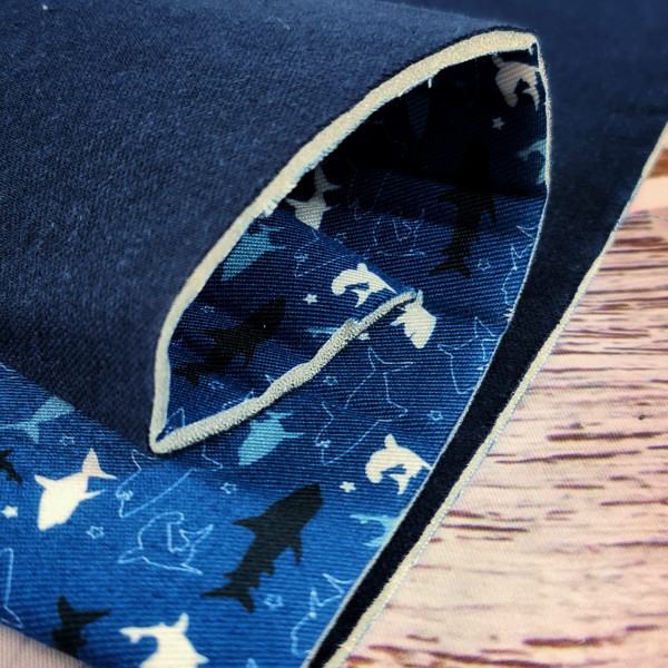 EcoBaFo | bedruckt | Haie | blau