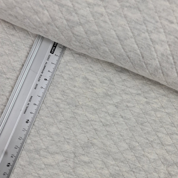 Waffle/Stepper/Quilt | Uni | hellgrau melange