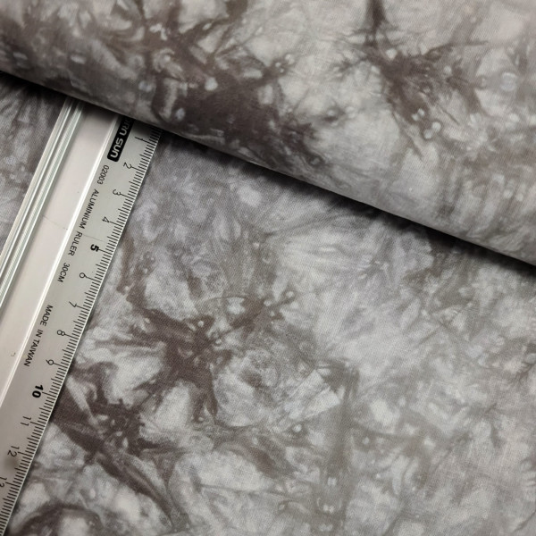 Baumwolle | bedruckt | Batik | grau