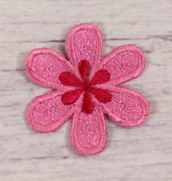 Applikation | Blume | pink | 4,5cm