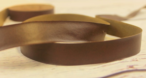Band | Lederimitat | 2cm | dunkelbraun