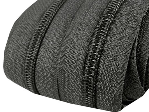 Reißverschluss | endlos | Spirale 3mm | dunkelgrau | 319