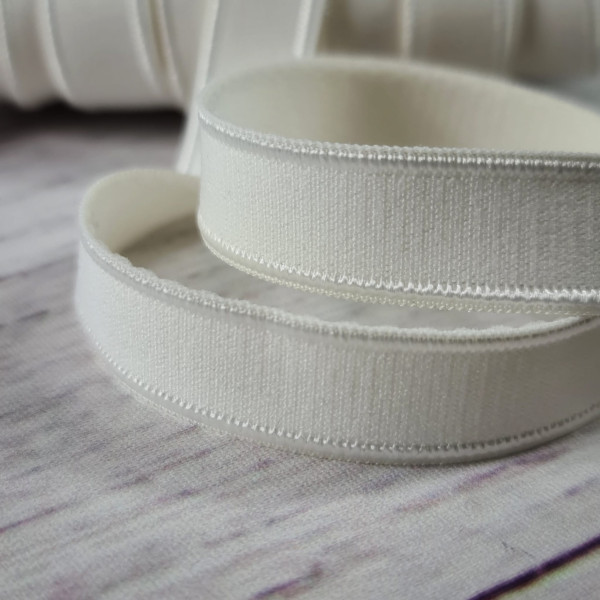 Gummiband | 15mm | creme