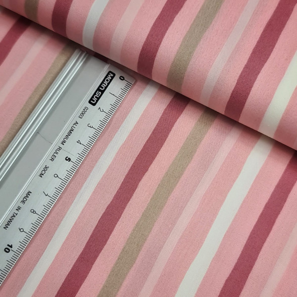 Baumwolle | bedruckt | dreaming stripes | rosa