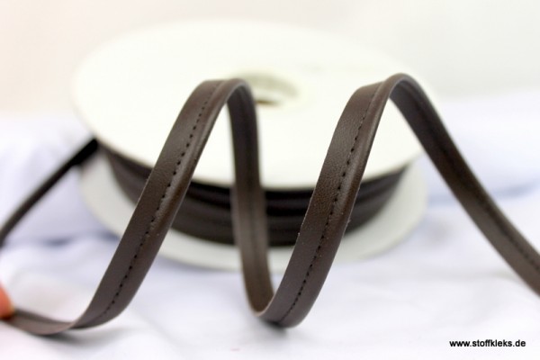Paspelband | Lederimitat | braun