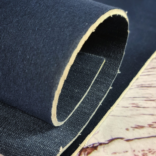 EcoBaFo | bedruckt | melange | jeansoptik | marine