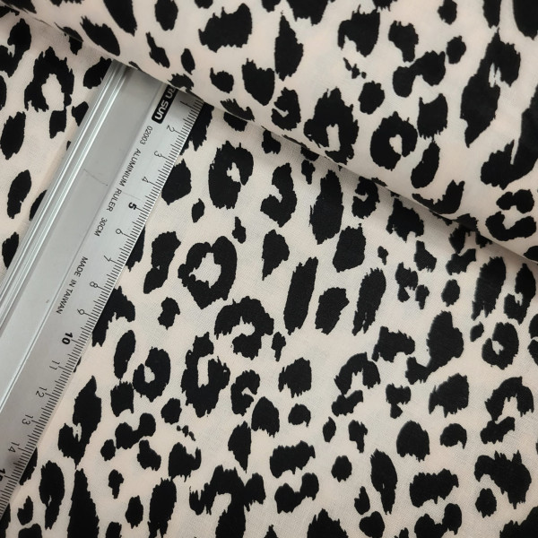 Baumwolle | bedruckt | leo | creme