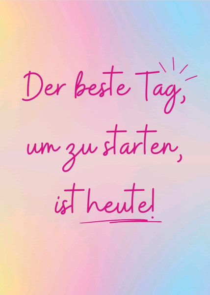 Postkarte "Der beste Tag"