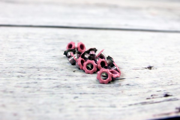 Ösen | 4mm | Blume | rosa