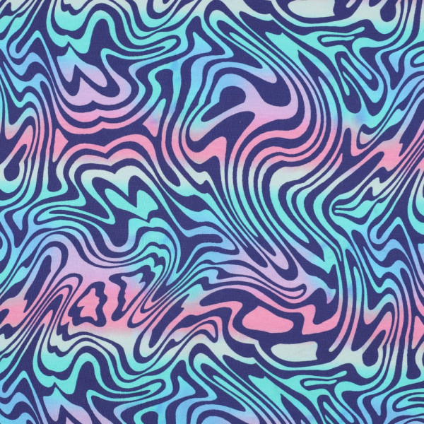 Jersey | bedruckt | abstract | bunt