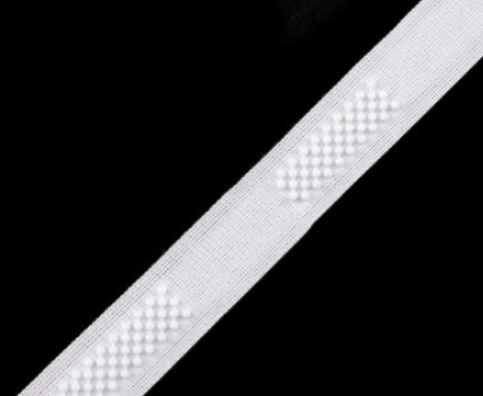 3D-Verschluss aus Kunststoff/Klettverschluss-Imitat | weiß