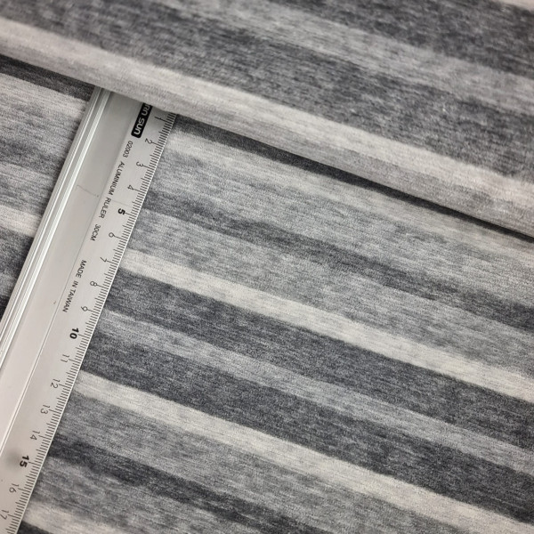 Nicky | bedruckt | Streifen | grau/hellgrau