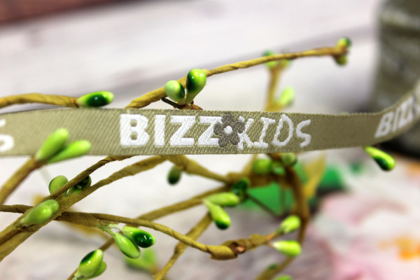 Webband | BIZZ&KIDS | Blume | beige/weiß
