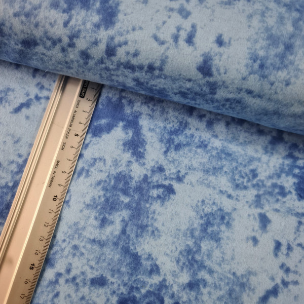 Baumwolle | Flanell | Batik | blau