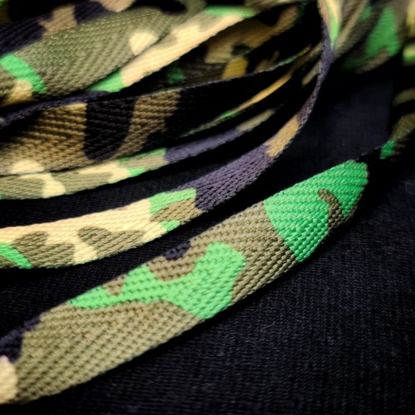Flachkordel | 2 Stück | camouflage | military