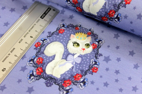 Jersey | bedruckt | Queen of cats | blau