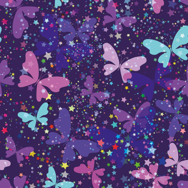 Softshell | bedruckt | papillon | violett