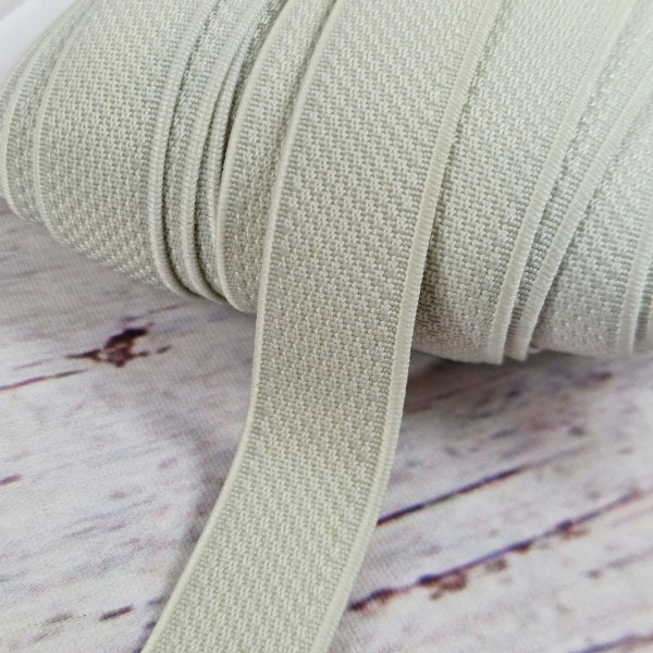 Gummiband | 18mm | Struktur | beige