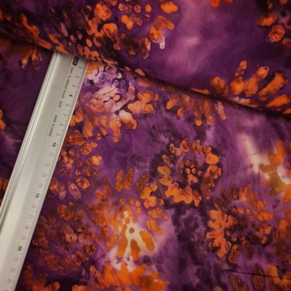 Baumwolle | bedruckt | Tie-dye| beere