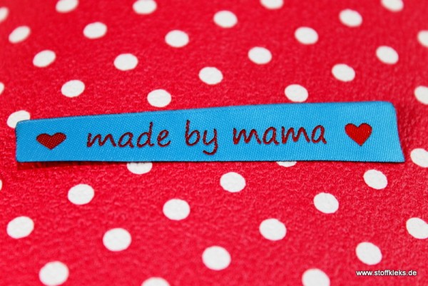 Applikation | Label | made by mama | blau