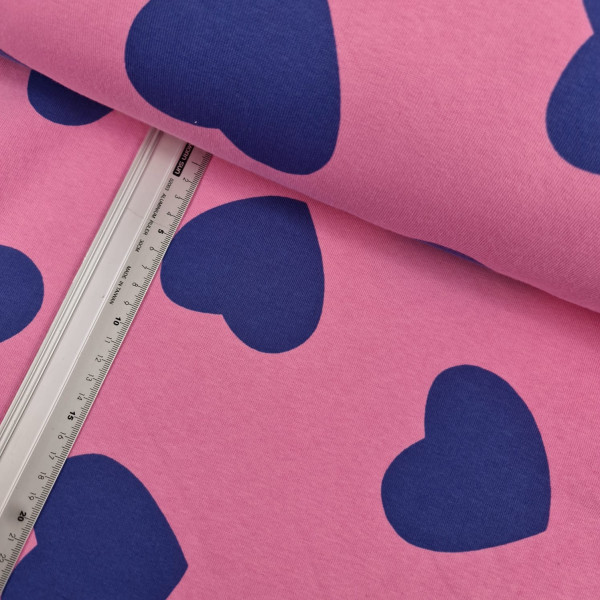 Sweat | bedruckt | Herzen | rosa