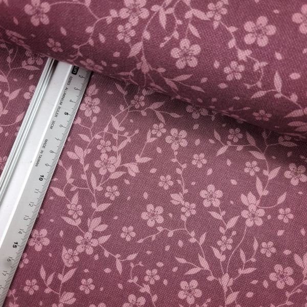 Canvas | Baumwolle | bedruckt | Streublümchen | altlila