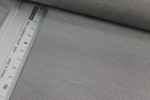 Baumwolle - Mischgewebe | Webware | Blusen- / Hemdenstoff | braun/weiß 5a
